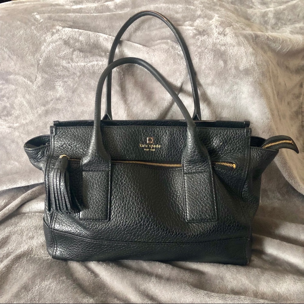 Kate Spade Large Black Tassel Purse!